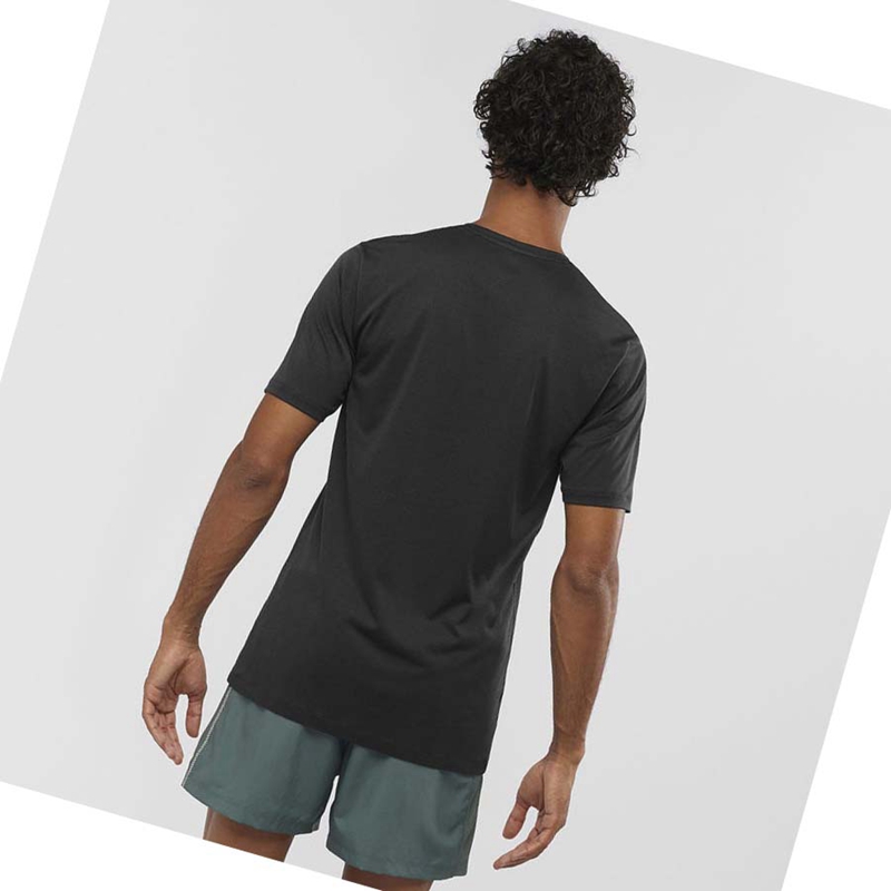 Salomon AGILE TRAINING Póló Férfi Fekete | 32751-QKBW