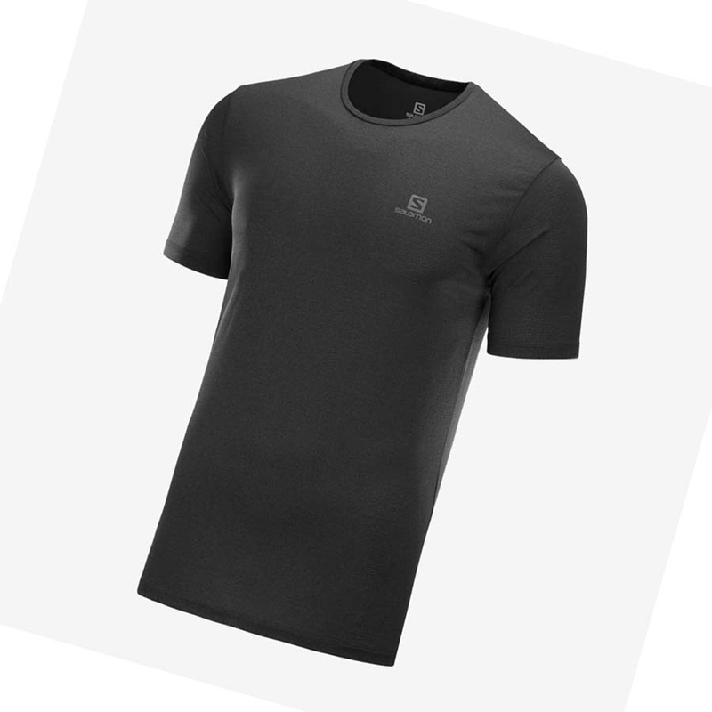 Salomon AGILE TRAINING Póló Férfi Fekete | 32751-QKBW