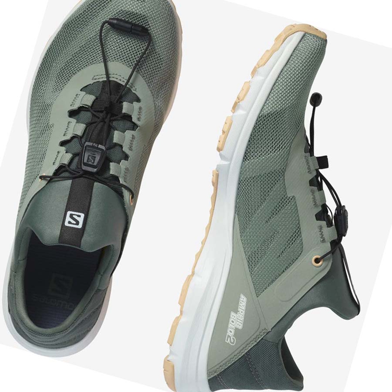 Salomon AMPHIB BOLD 2 Vizicipő Női Olivazöld | 12470-CDMY
