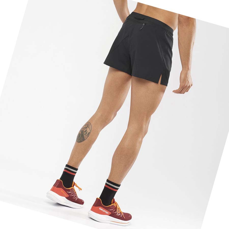 Salomon CROSS 3'' Rövidnadrág Férfi Fekete | 83275-WODV