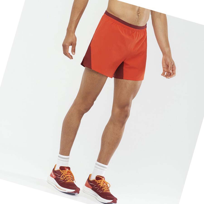 Salomon CROSS 5'' Rövidnadrág Férfi Narancssárga | 27061-UOYR