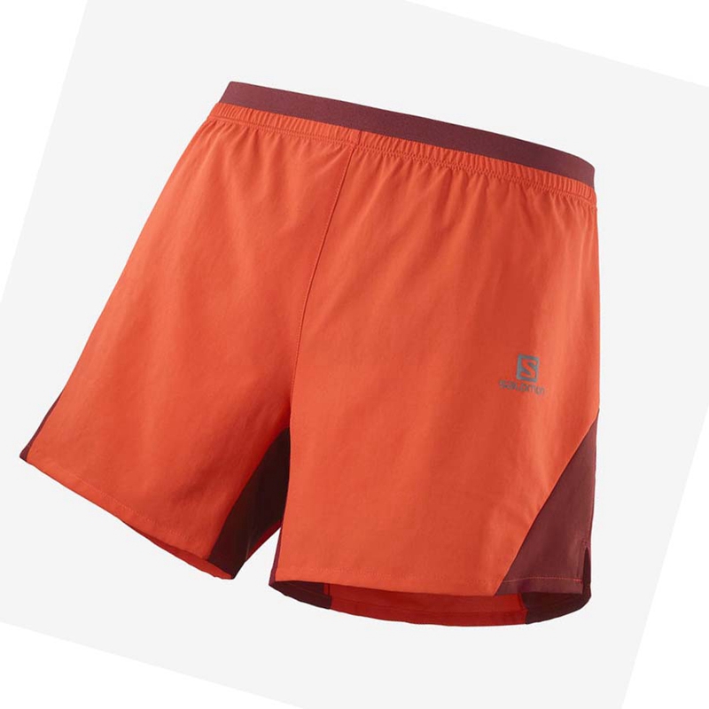 Salomon CROSS 5\'\' Rövidnadrág Férfi Narancssárga | 27061-UOYR