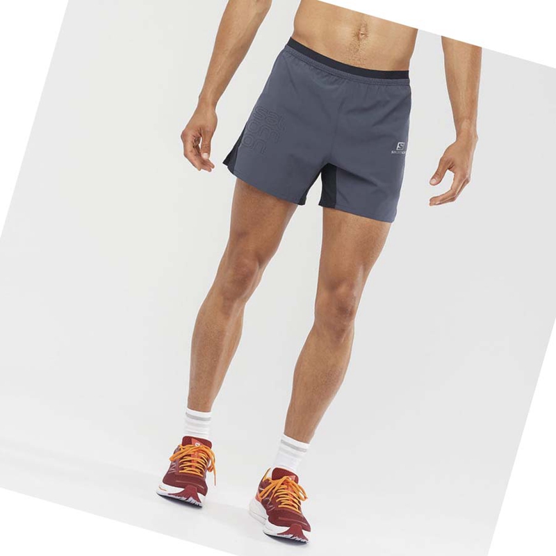 Salomon CROSS 5'' Rövidnadrág Férfi Szürke | 39846-ONDW