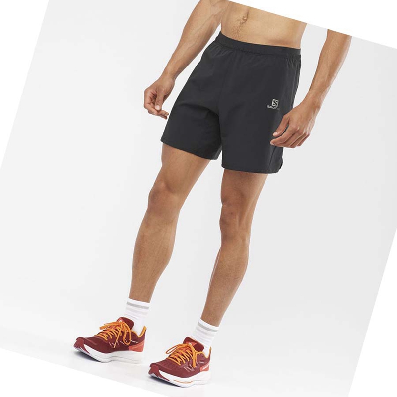 Salomon CROSS 7'' NO LINER Rövidnadrág Férfi Fekete | 83946-AWGF