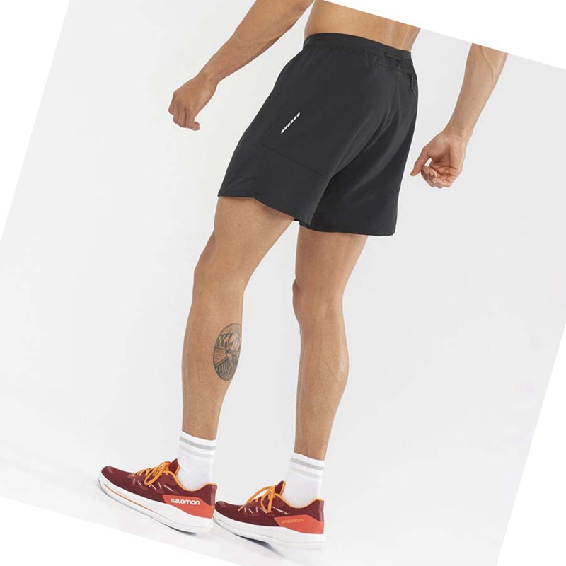 Salomon CROSS 7'' NO LINER Rövidnadrág Férfi Fekete | 83946-AWGF