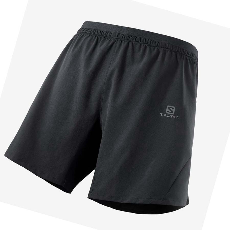 Salomon CROSS 7\'\' NO LINER Rövidnadrág Férfi Fekete | 83946-AWGF