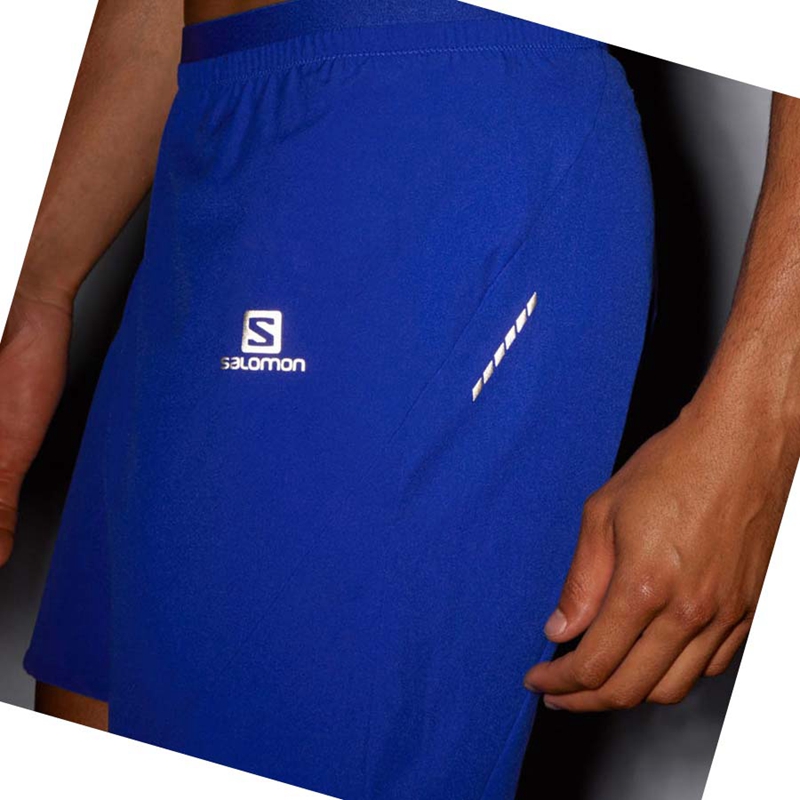 Salomon CROSS 7'' Rövidnadrág Férfi Kék | 29413-OWQB
