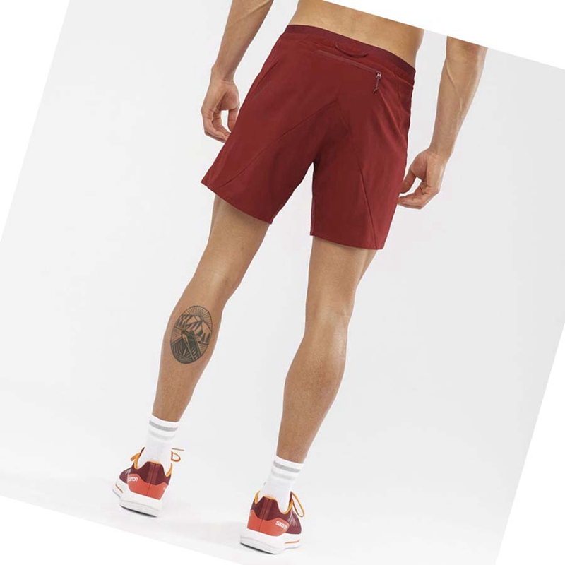 Salomon CROSS 7'' Rövidnadrág Férfi Piros | 52684-ZGRP