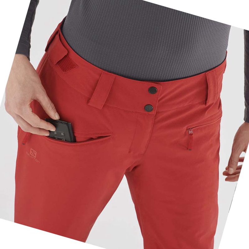 Salomon EDGE Sínadrág Női Piros | 67398-UPYR