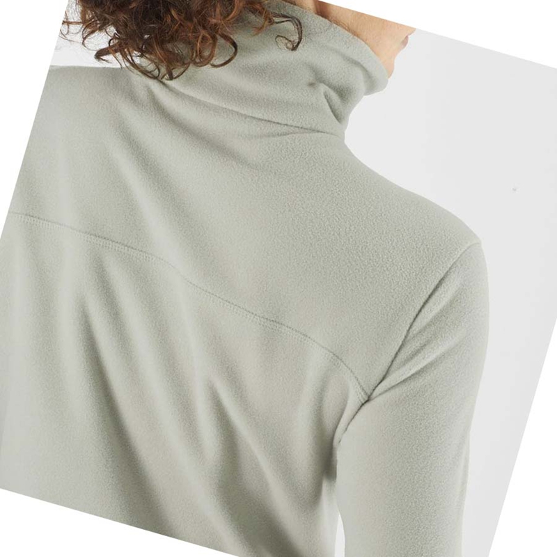 Salomon ESSENTIAL COSY FLEECE Kapucnis Pulóver Női Bézs | 19453-KYCU