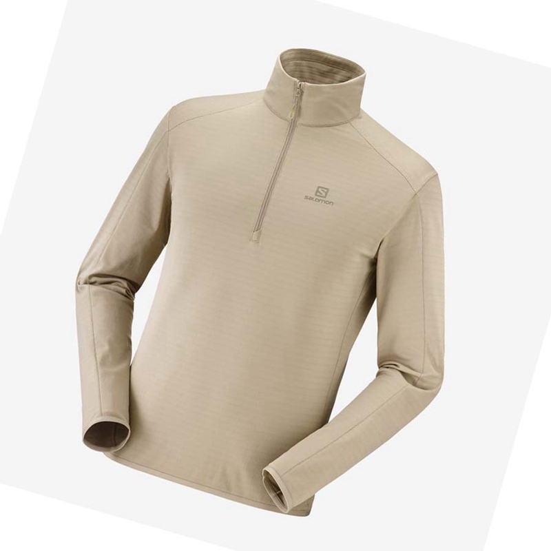Salomon ESSENTIAL LIGHTWARM Kapucnis Pulóver Férfi Szürke | 56037-SQEL