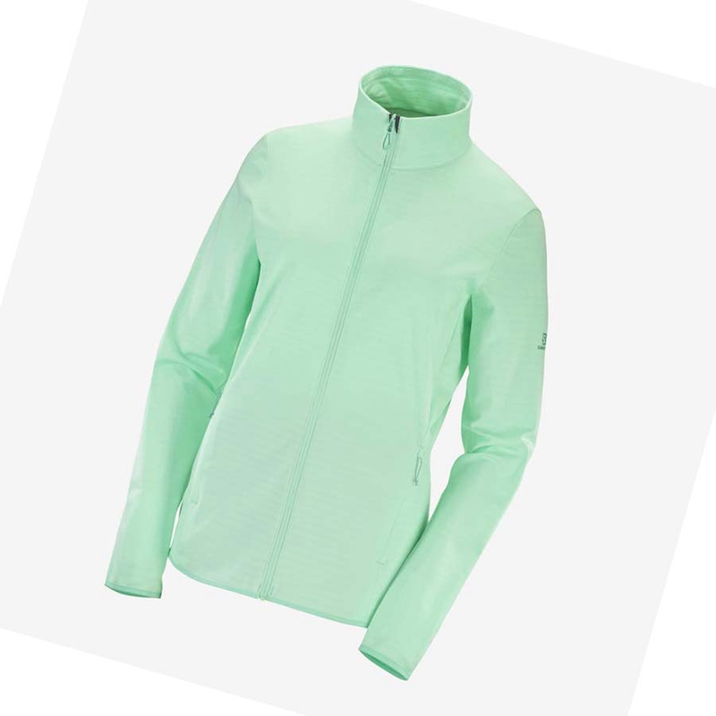 Salomon ESSENTIAL LIGHTWARM Kapucnis Pulóver Női Zöld | 81930-JHGB