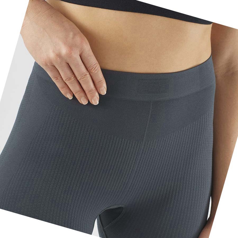 Salomon ESSENTIAL SEAMLESS Nadrág Női Fekete | 34097-YJMF