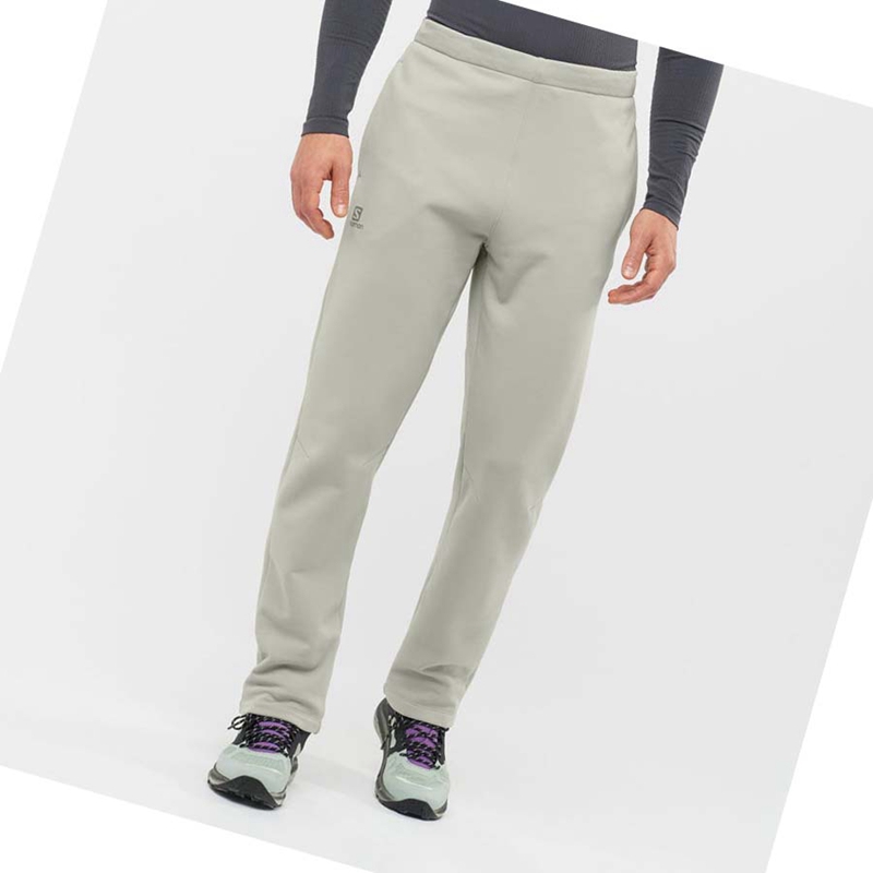 Salomon ESSENTIAL WARM FLEECE Nadrág Férfi Bézs | 26847-KZID