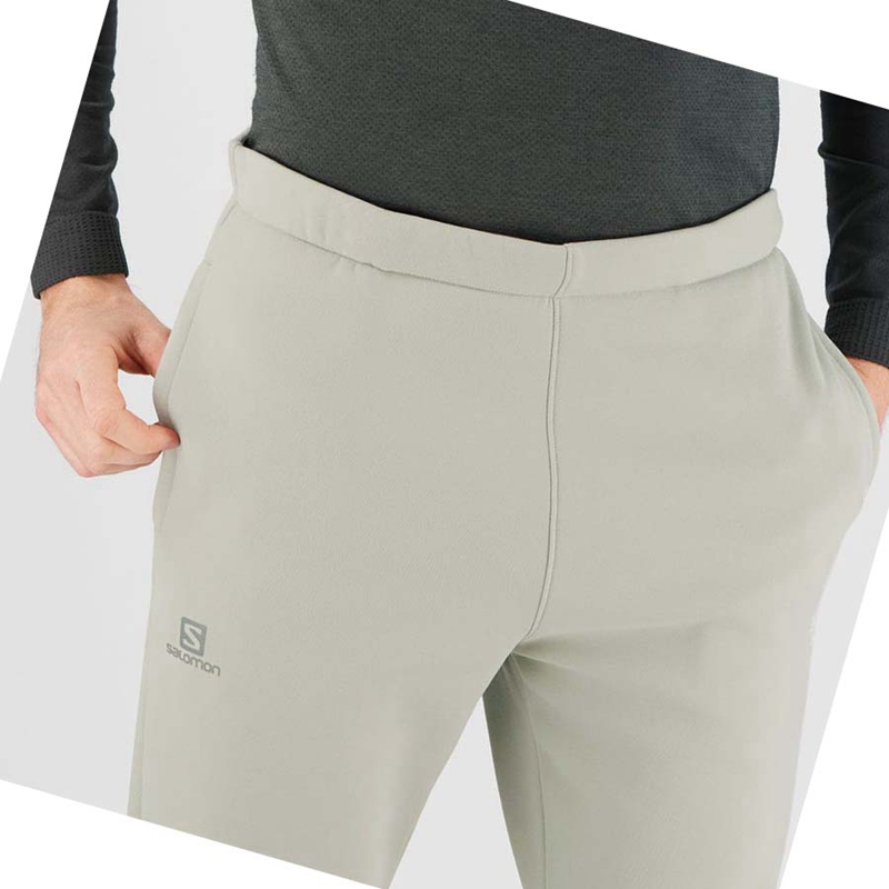 Salomon ESSENTIAL WARM FLEECE Nadrág Férfi Bézs | 26847-KZID