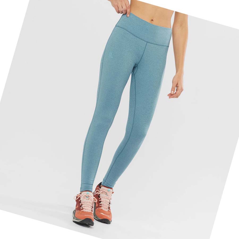 Salomon ESSENTIAL WARM Nadrág Női Kék | 03572-SEFC