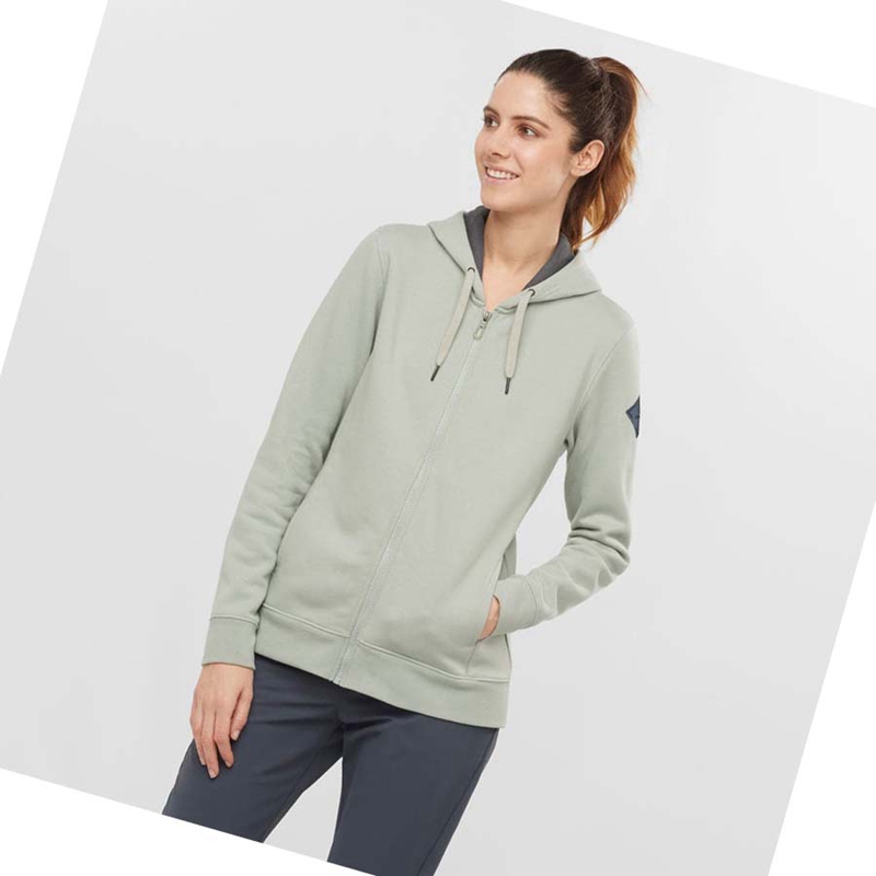 Salomon ESSENTIAL WARM SALOMON Kapucnis Pulóver Női Bézs | 87512-BCYF