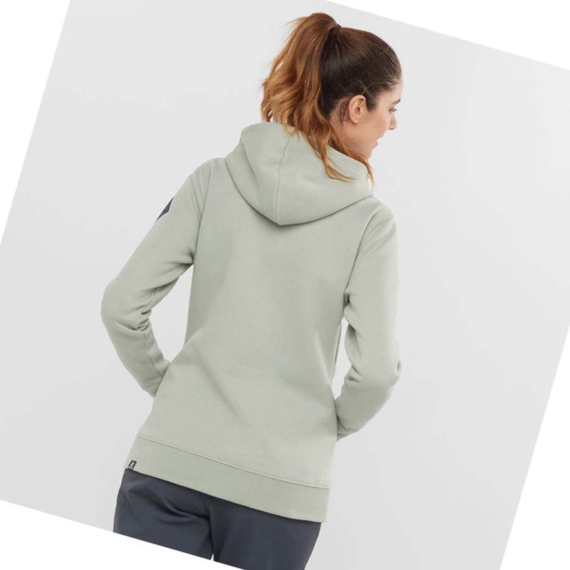 Salomon ESSENTIAL WARM SALOMON Kapucnis Pulóver Női Bézs | 87512-BCYF