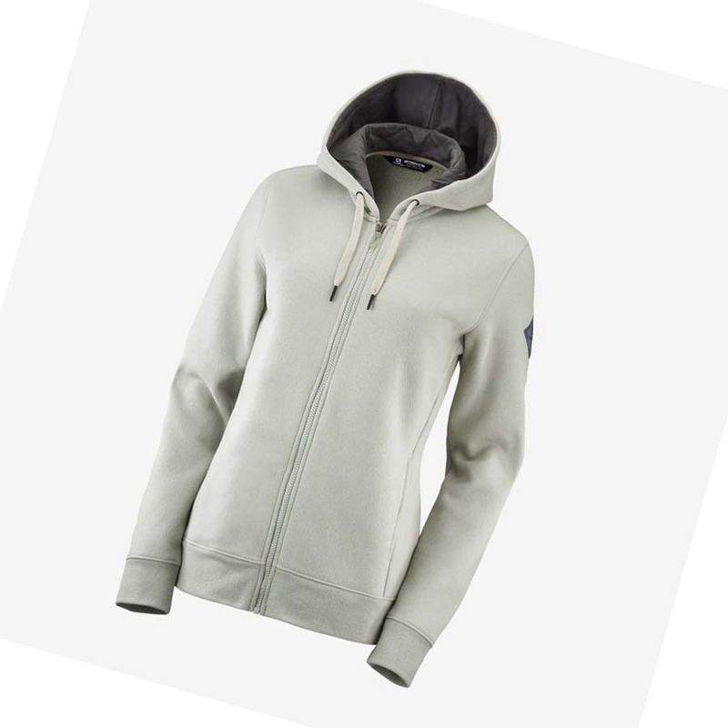Salomon ESSENTIAL WARM SALOMON Kapucnis Pulóver Női Bézs | 87512-BCYF
