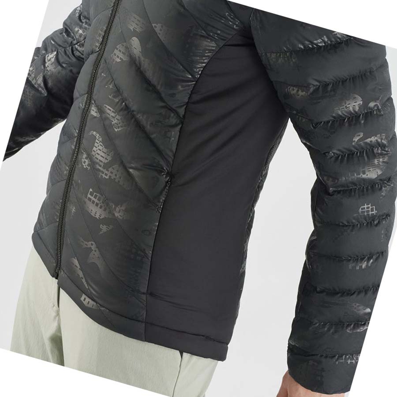 Salomon ESSENTIAL XWARM DOWN INSULATED Kabát Női Fekete Fekete | 35908-LEUC