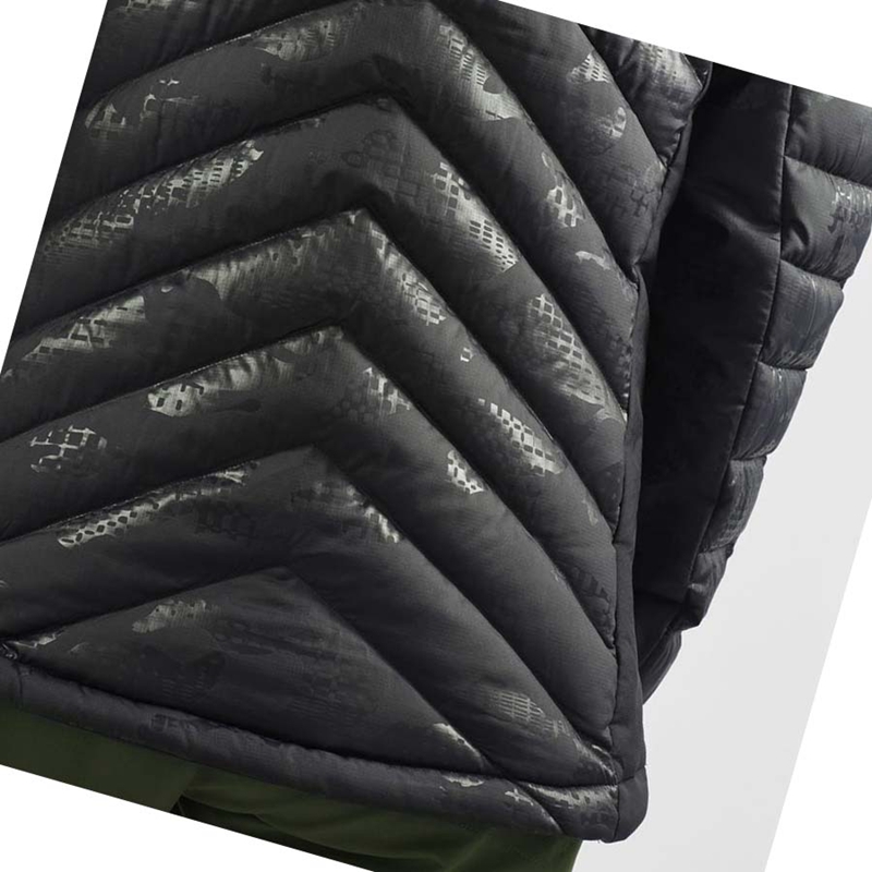 Salomon ESSENTIAL XWARM DOWN INSULATED Kabát Női Fekete Fekete | 84672-JQTO