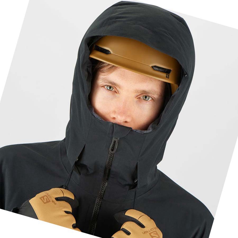 Salomon GRAVITY GORE-TEX ANORAK Síkabátok Férfi Barna | 70329-OMXC
