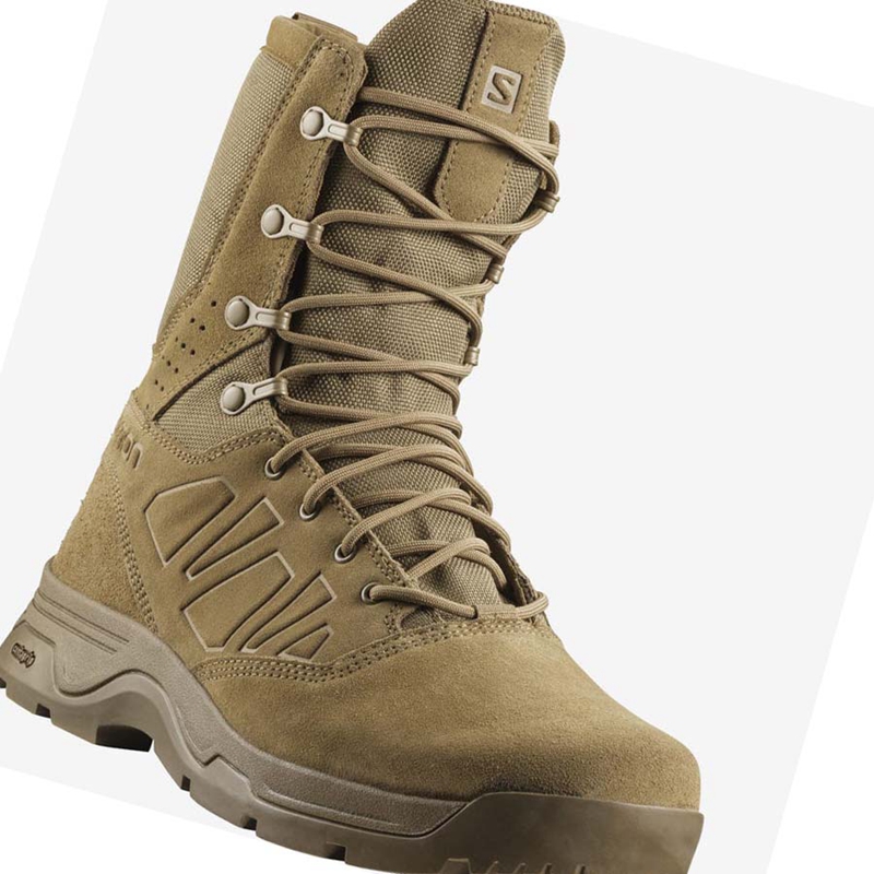 Salomon GUARDIAN CLIMASALOMON™ FORCES WATERPROOF Csizma Női Barna | 09583-URVT