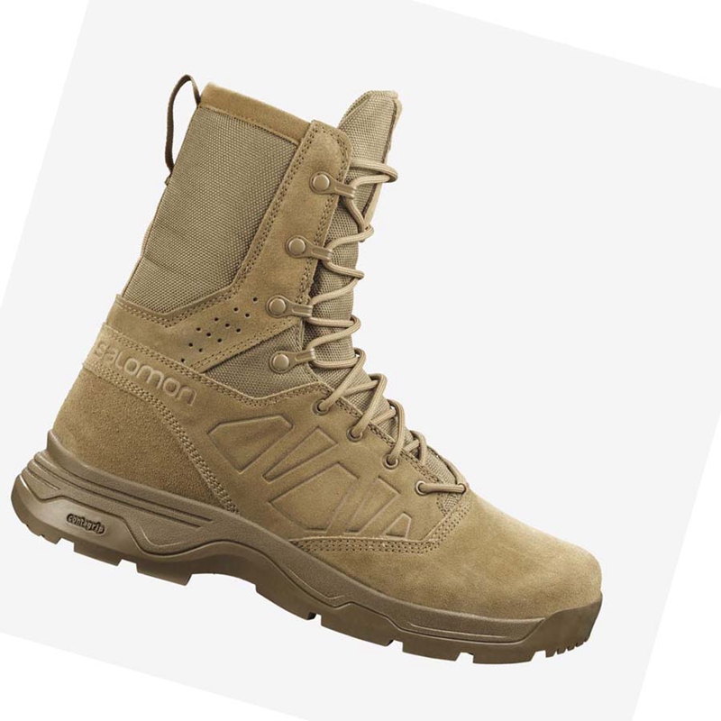 Salomon GUARDIAN CLIMASALOMON™ FORCES WATERPROOF Csizma Női Barna | 09583-URVT