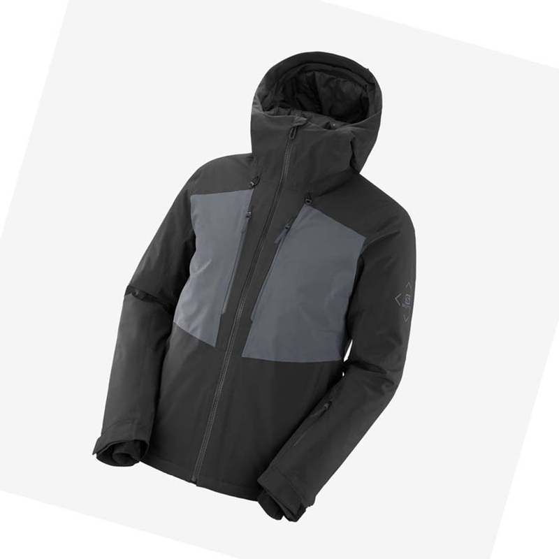 Salomon HIGHLAND Ski Síkabátok Férfi Fekete | 78509-WUMA