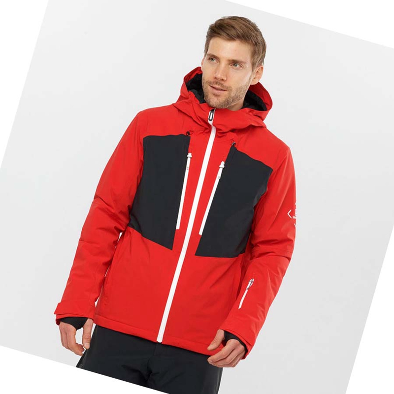 Salomon HIGHLAND Ski Síkabátok Férfi Piros | 27308-BWFG