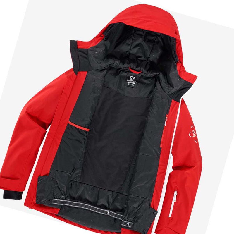Salomon HIGHLAND Ski Síkabátok Férfi Piros | 27308-BWFG