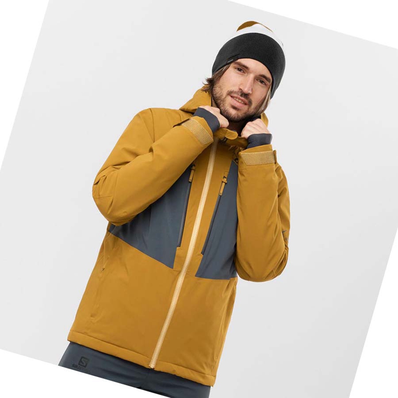Salomon HIGHLAND Ski Síkabátok Férfi Sárga | 98367-VIJC