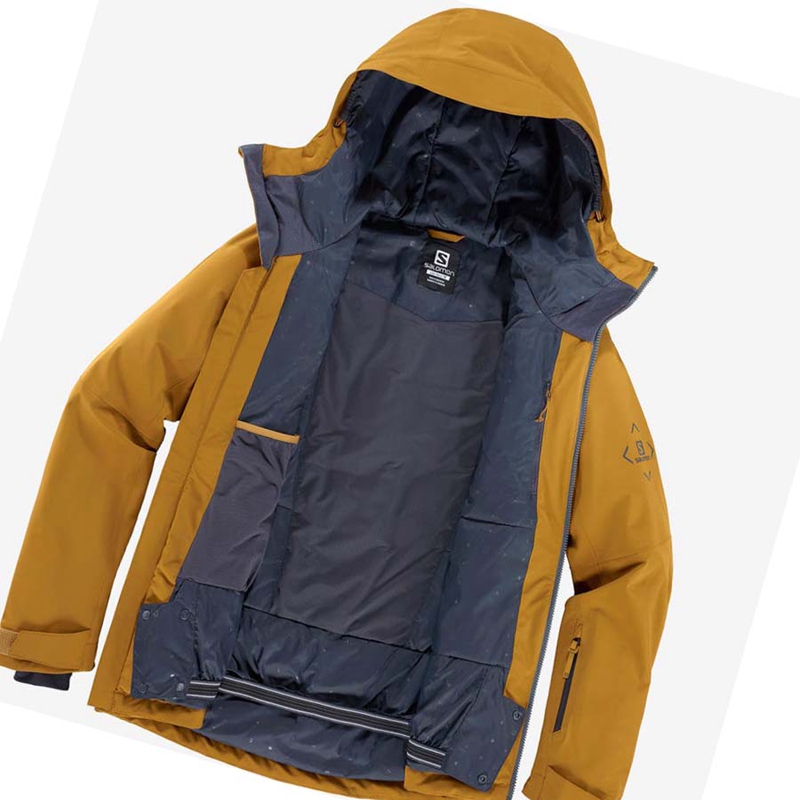 Salomon HIGHLAND Ski Síkabátok Férfi Sárga | 98367-VIJC