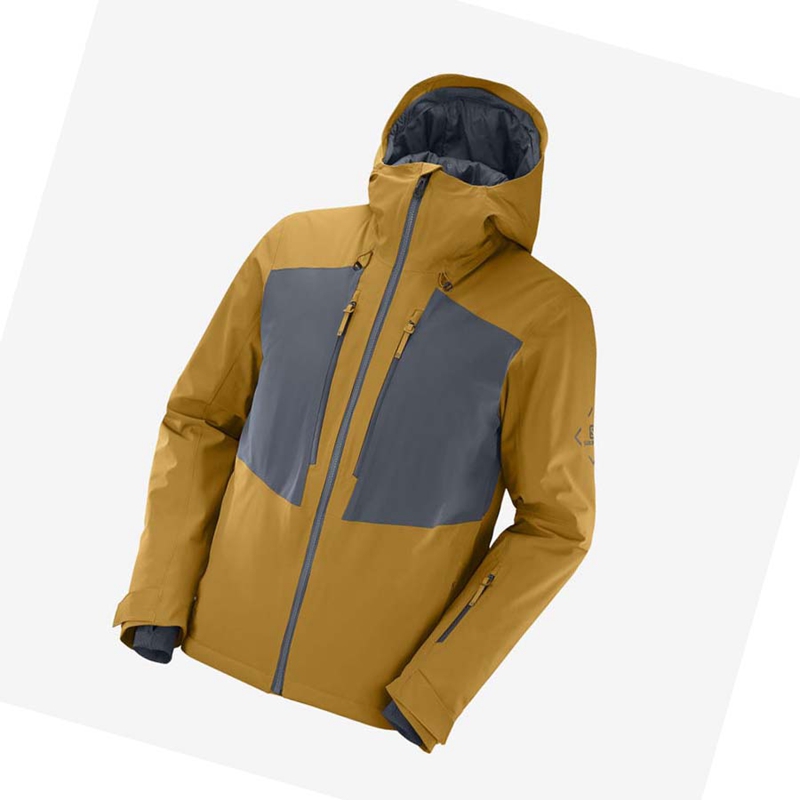 Salomon HIGHLAND Ski Síkabátok Férfi Sárga | 98367-VIJC