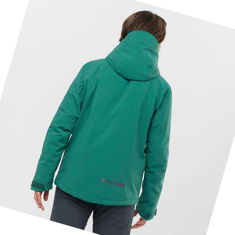Salomon HIGHLAND Ski Síkabátok Férfi Zöld | 10247-EDLA