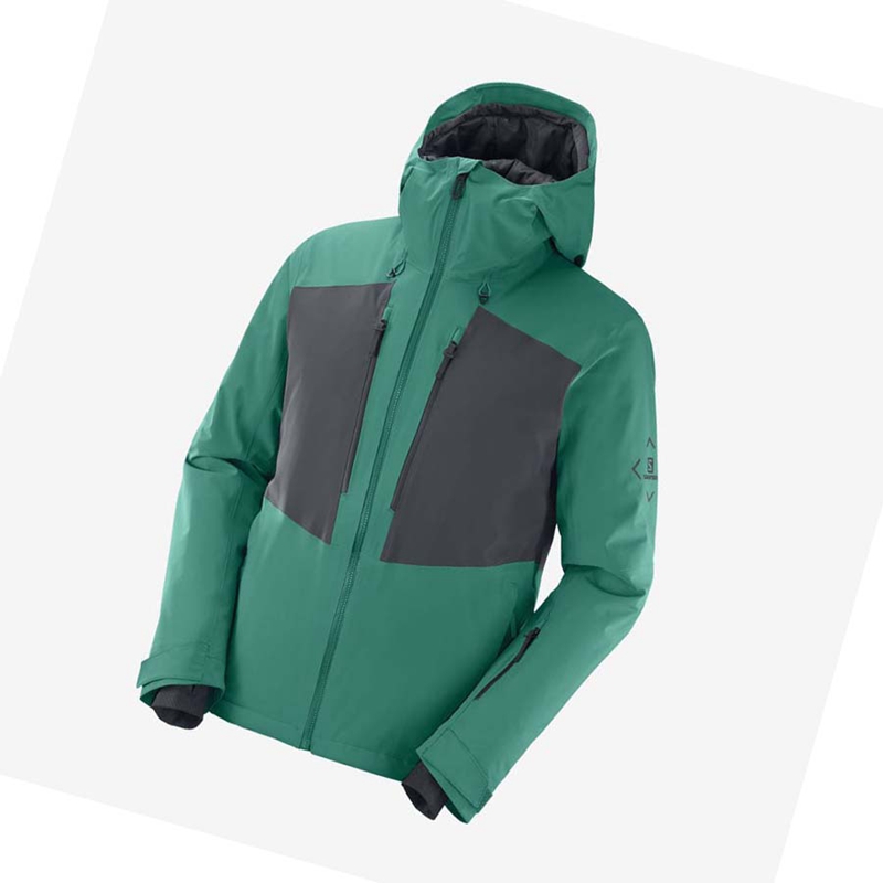Salomon HIGHLAND Ski Síkabátok Férfi Zöld | 10247-EDLA