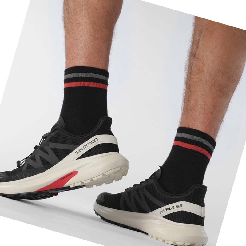 Salomon HYPULSE Trail Futócipő Férfi Fekete | 75492-YZNF