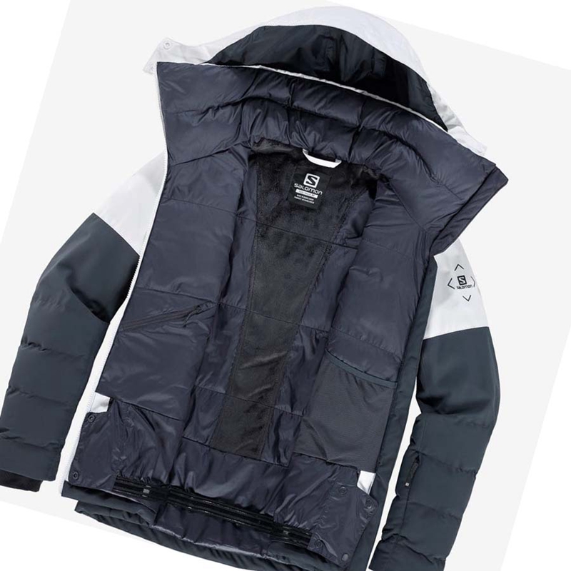 Salomon NEW PREVAIL Síkabátok Női Fekete Fehér | 31856-NJAM