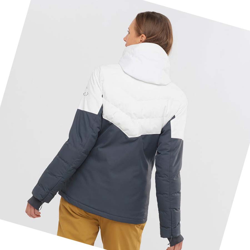 Salomon NEW PREVAIL Síkabátok Női Fekete Fehér | 31856-NJAM