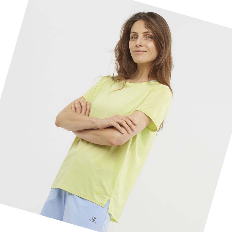 Salomon OUTLINE SUMMER Póló Női Menta | 48269-RVFZ