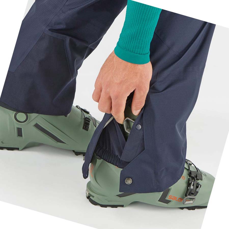 Salomon OUTPEAK GORE-TEX 3L Sínadrág Férfi Kék | 18564-HZEI