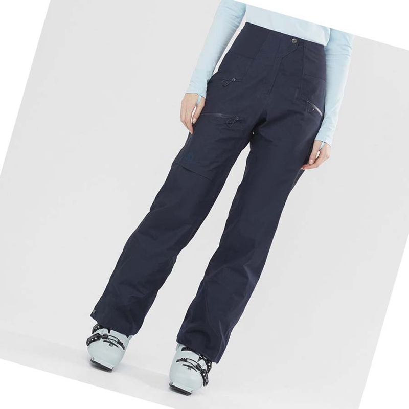 Salomon OUTPEAK GORE-TEX 3L Sínadrág Női Kék | 91580-YNEH