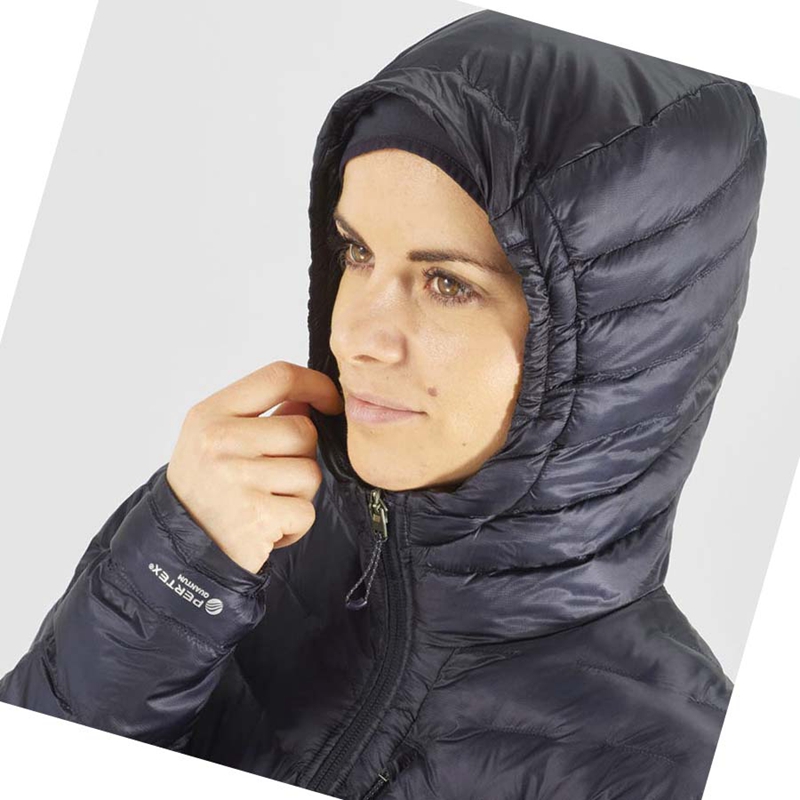 Salomon OUTPEAK PRIMALOFT INSULATED Kabát Női Kék | 26908-XPIH