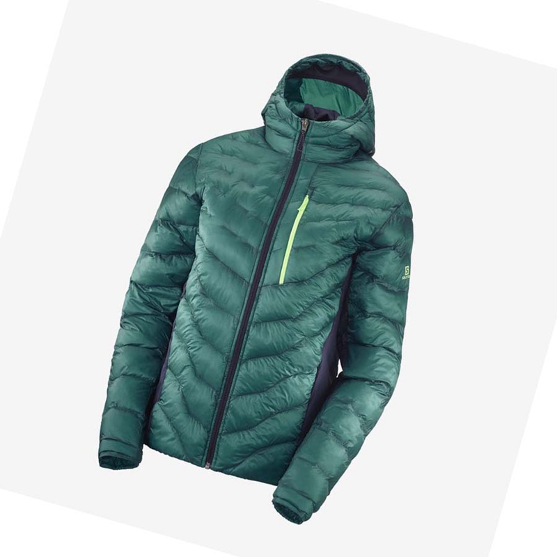 Salomon OUTPEAK PRIMALOFT INSULATED Kabát Női Zöld | 96350-AZPL