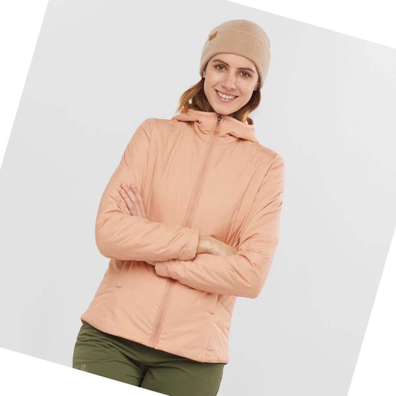 Salomon OUTRACK INSULATED Kabát Női Rózsaszín | 13602-MPEW