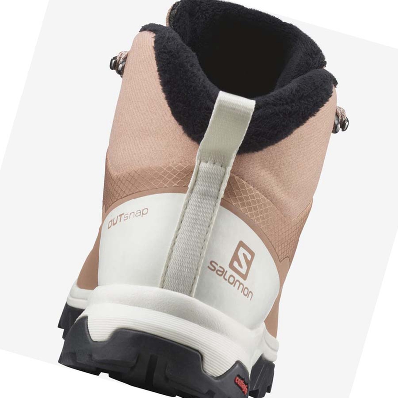 Salomon OUTSNAP CLIMASALOMON™ WATERPROOF Téli Csizma Női Bézs | 37851-IVTL