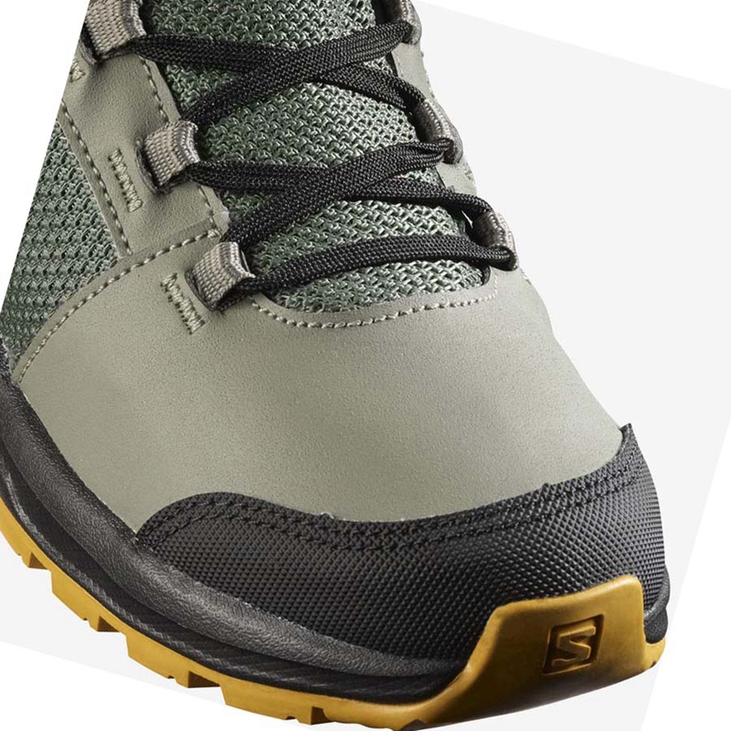 Salomon OUTWARD CLIMASALOMON™ WATERPROOF Túracipő Gyerek Olivazöld | 83056-IPJR