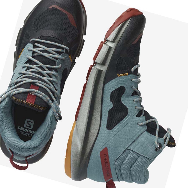 Salomon PREDICT HIKE MID GORE-TEX Túracipő Férfi Türkiz | 13649-PENV