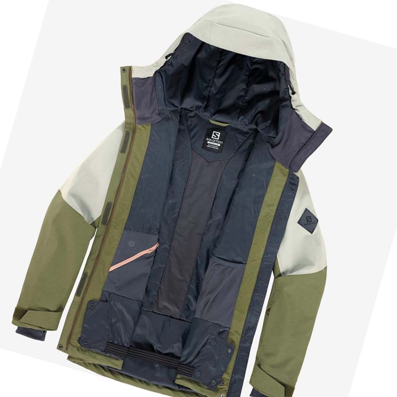 Salomon PROOF LIGHT Síkabátok Női Olivazöld | 07185-TMPY