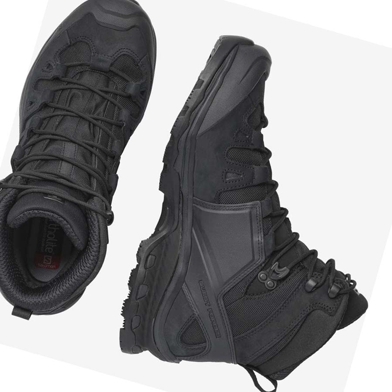 Salomon QUEST 4D FORCES 2 EN Csizma Férfi Fekete | 40379-FAQM